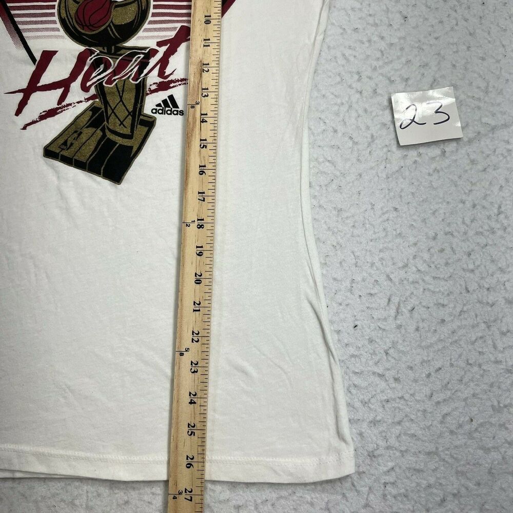 Adidas NBA Miami Heat Women's Medium Slim Fit 2012 Locker Room Champions T Shirt - Picture 12 of 12